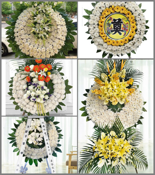 湖北襄阳市老河口市仙人渡镇龙王冲村花圈速递